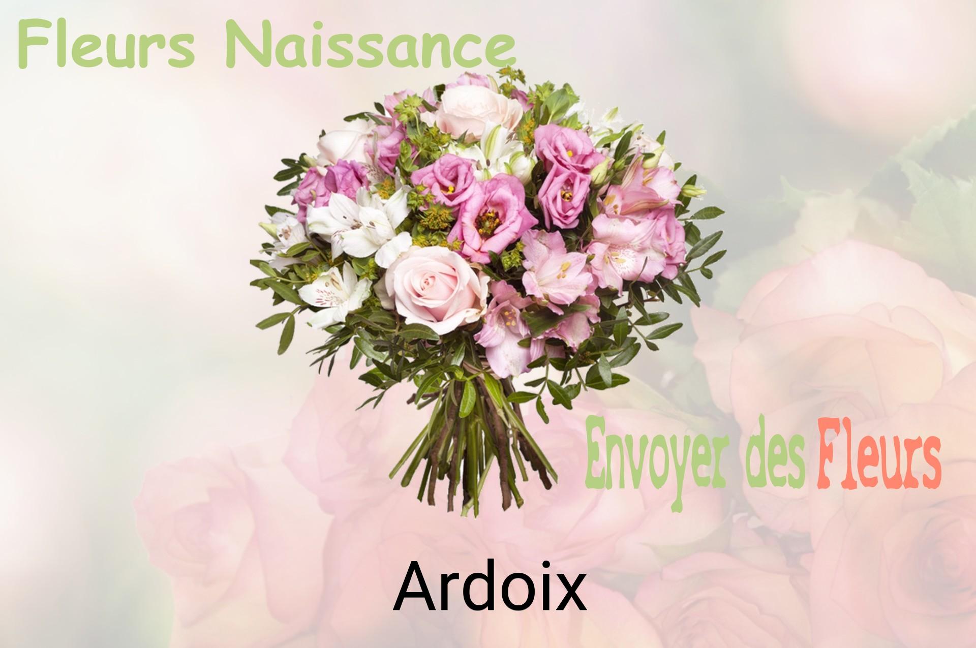 Bouquet de fleurs de naissance livré à Ardoix